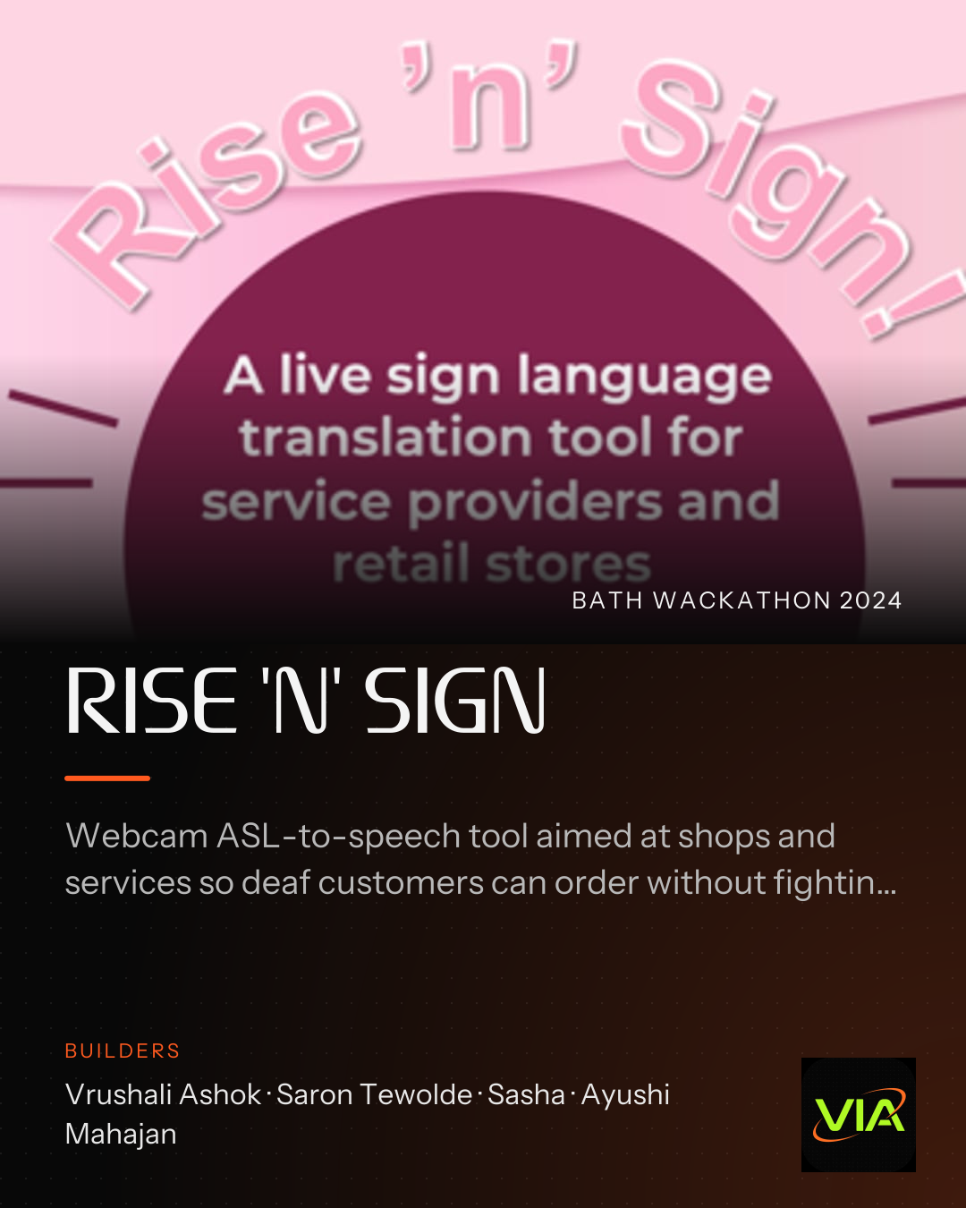 RISE 'N' SIGN